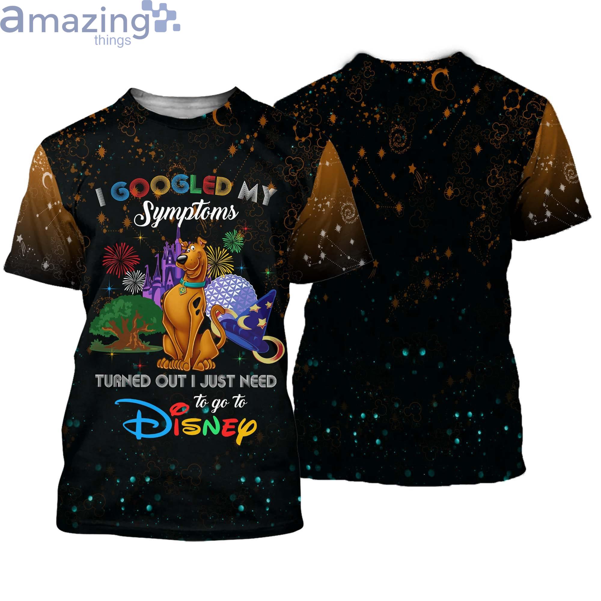Scooby Doo Dog Quotes Orange Black Pattern Disney Cartoon Cartoon 3D T-Shirt Product Photo 1