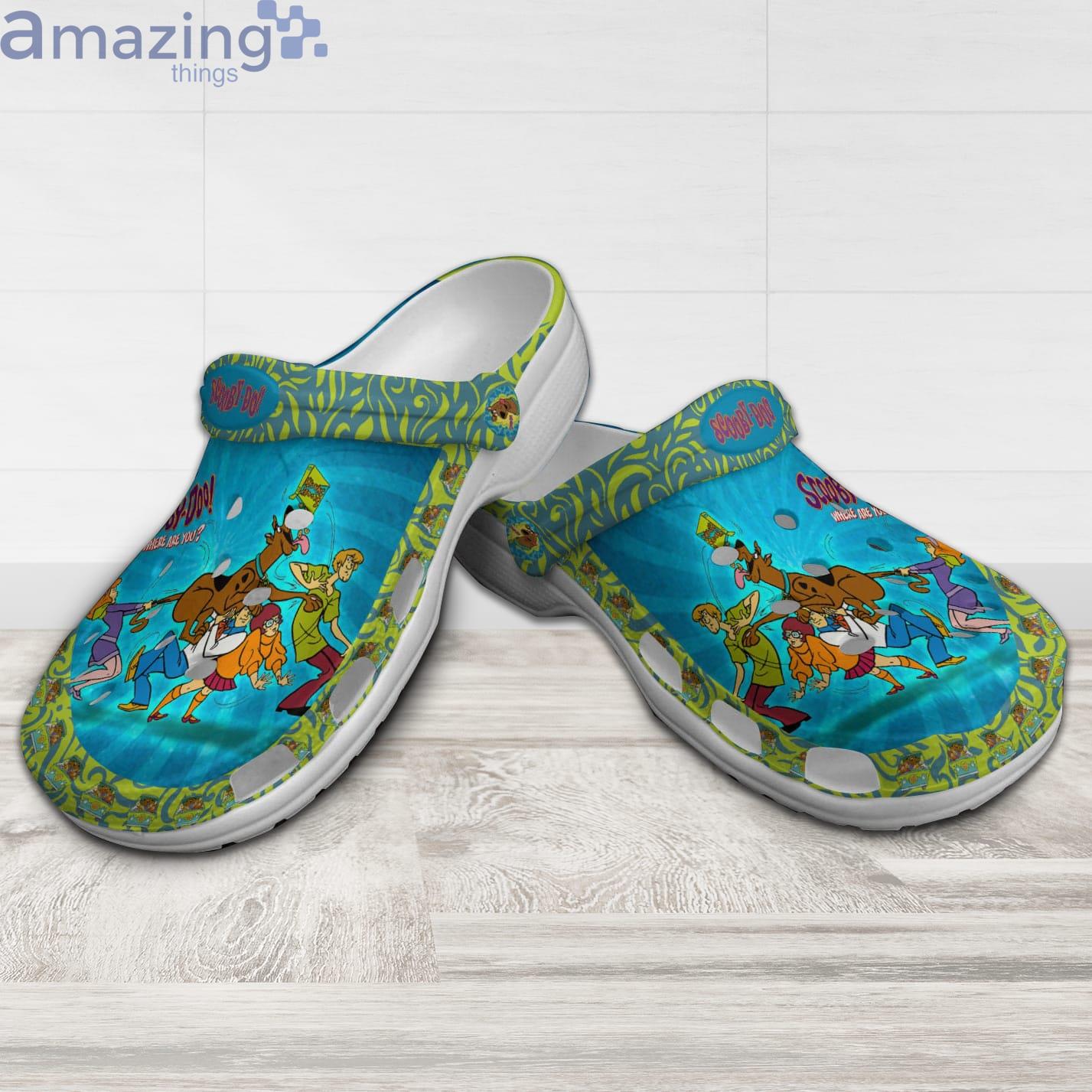 Scooby Doo Patterns Blue Green Disney Cartoon Clog For Men And Women Product Photo 1