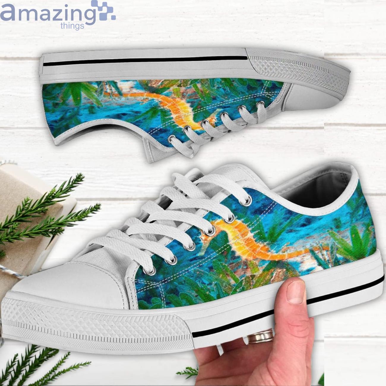 Seahorse Low Top Canvas Shoes Seahorse Shoes For Men And Women Product Photo 1