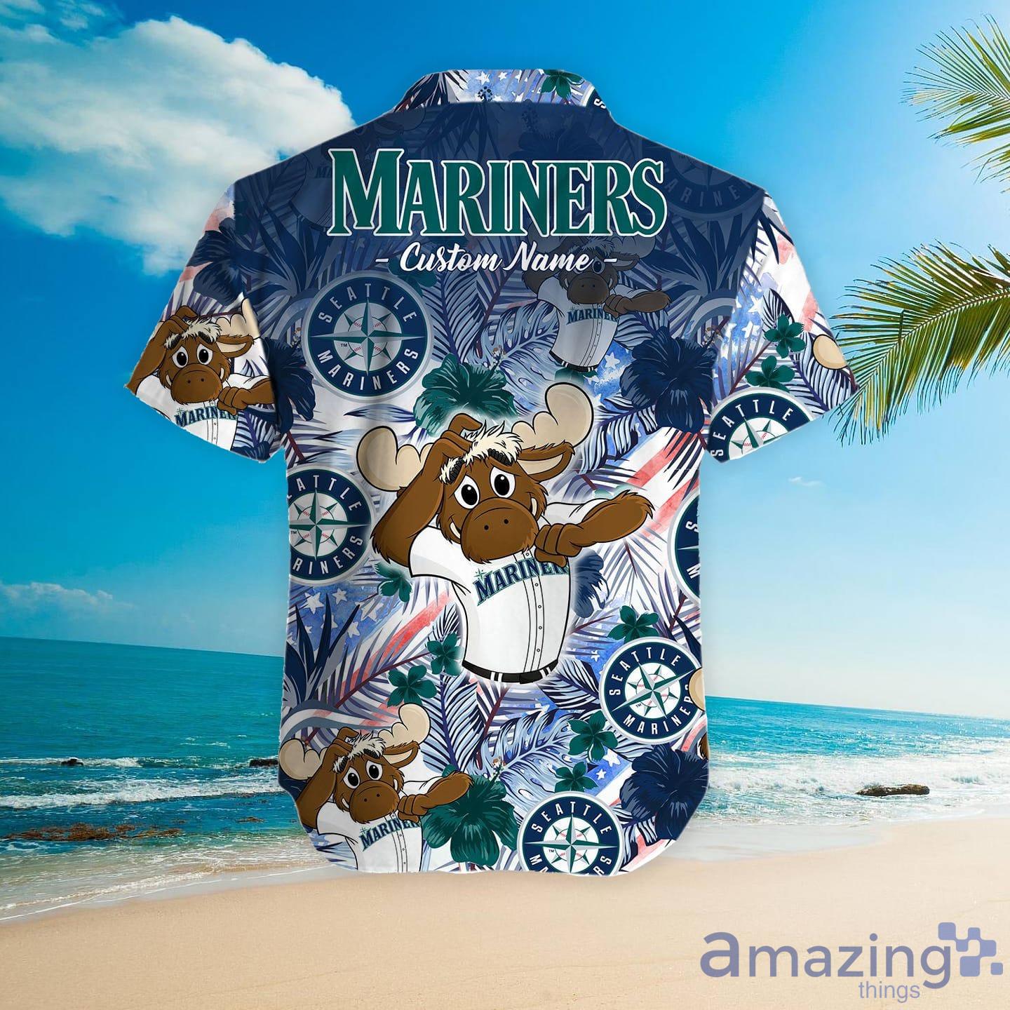 Custom Name Seattle Mariners MLB Aloha Hawaiian Shirt - T-shirts