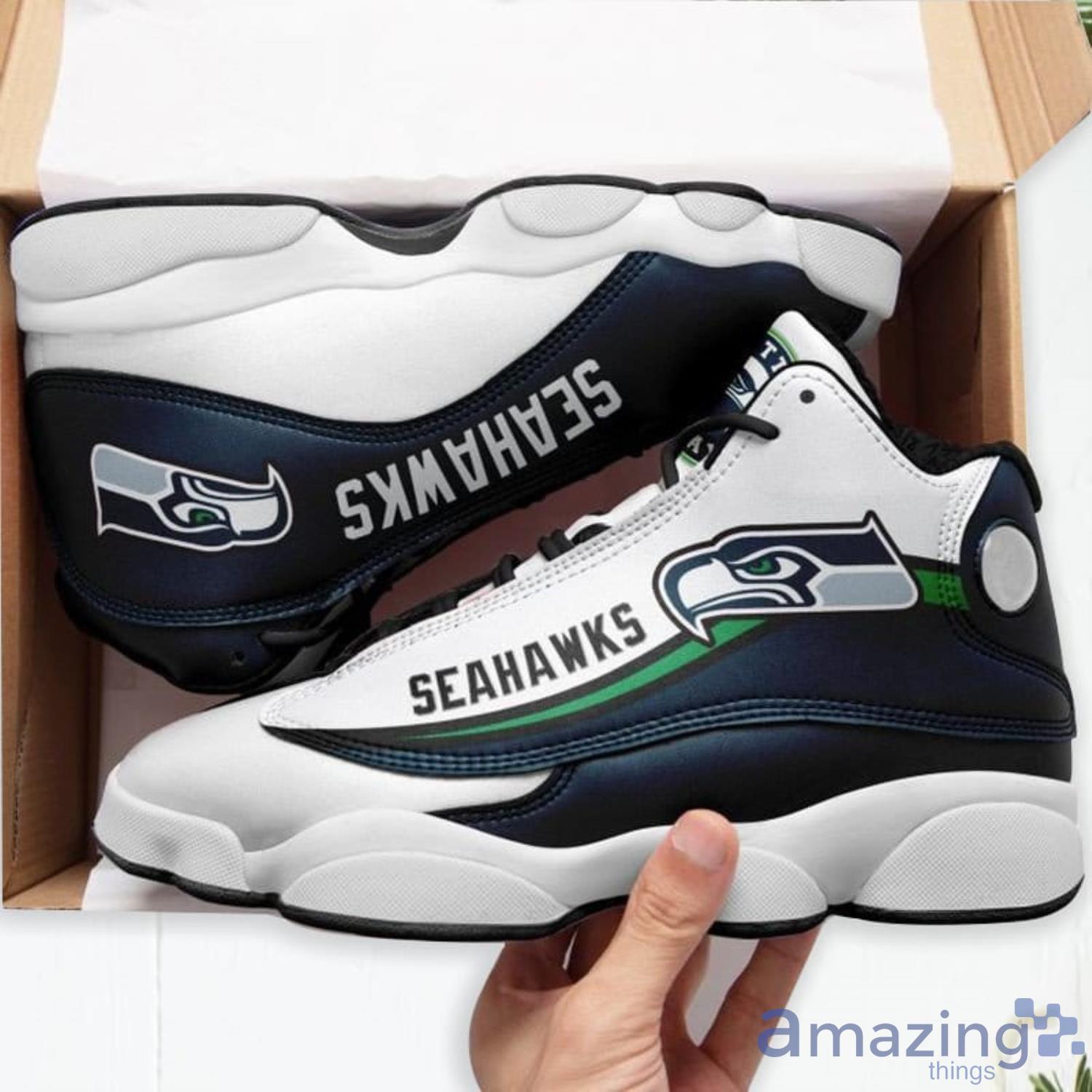 Seattle Seahawks Air Jordan 13 Sneakers For Men Women Running Shoes Product Photo 1