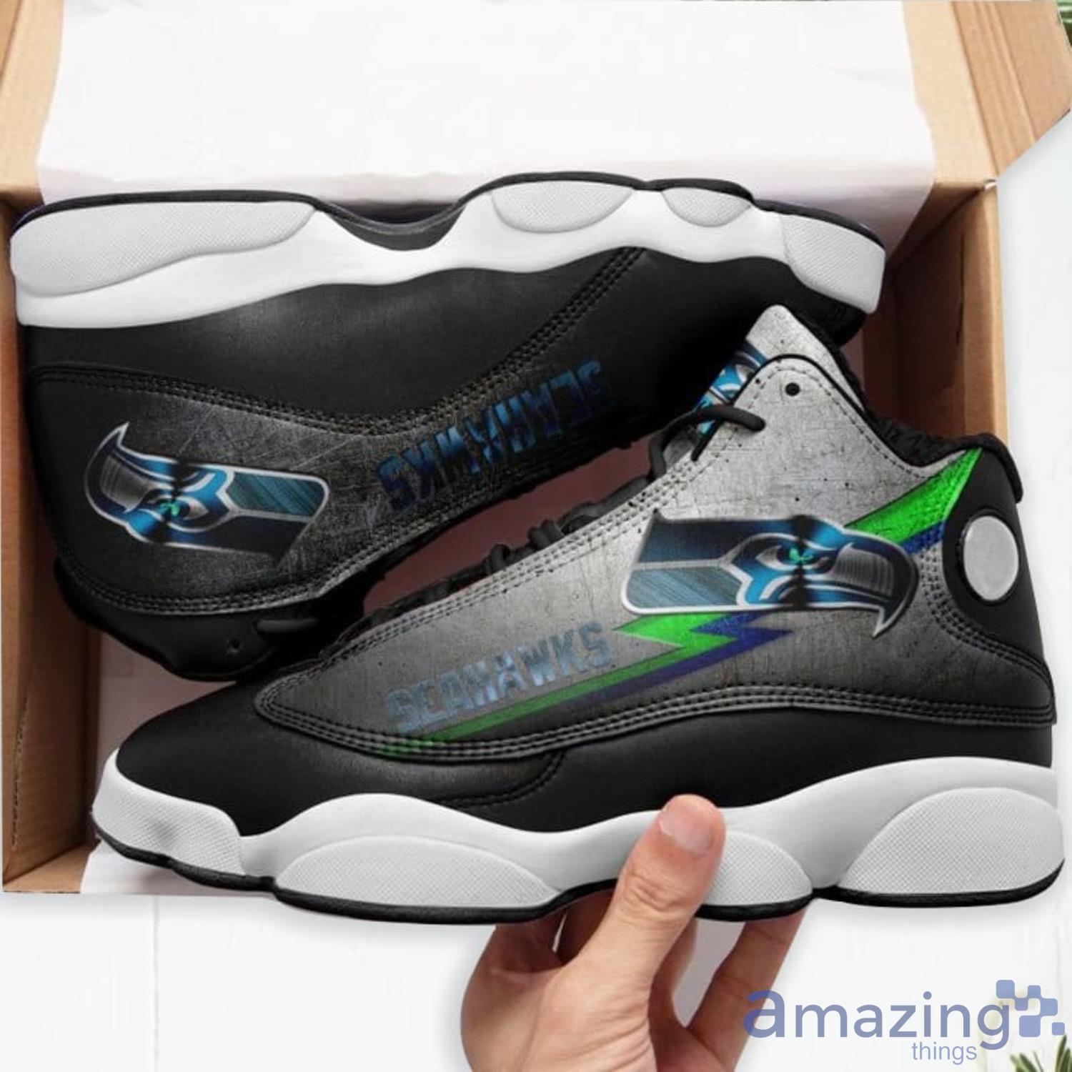 Seattle Seahawks Air Jordan 13 Sneakers For Men Women Product Photo 1