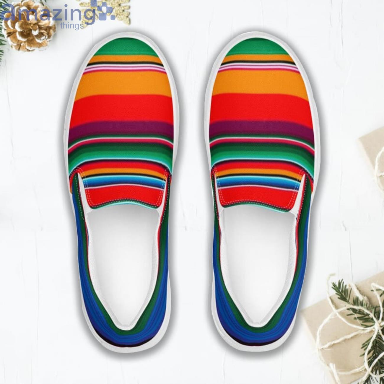 Serape Shoes Colorful Slip On Shoes Product Photo 1 Serape Shoes Colorful Slip On Shoes Product Photo 1