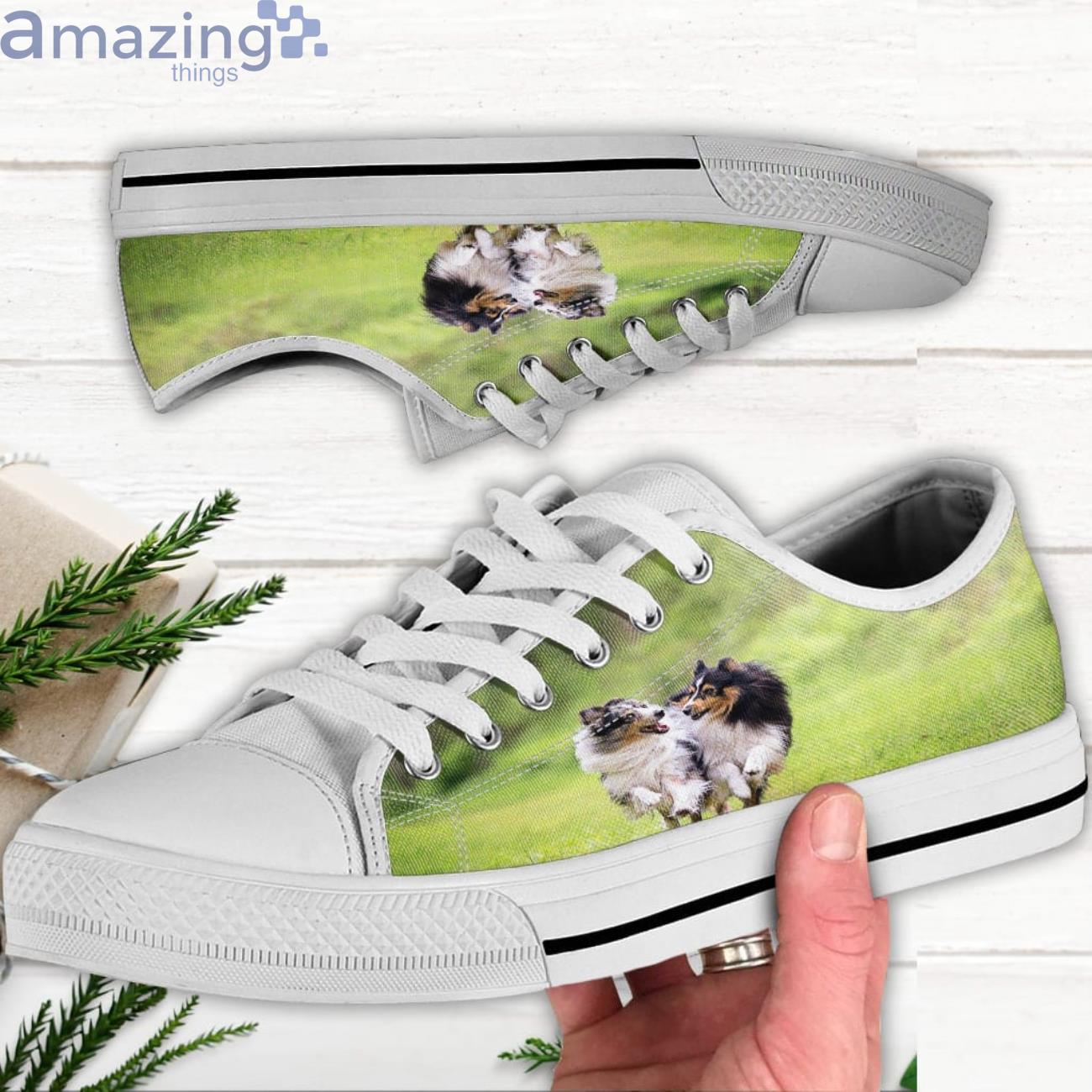 Shetland Sheepdog Low Top Canvas Shoes Shetland Sheepdog Shoes For Men And Women Product Photo 1 Shetland Sheepdog Low Top Canvas Shoes Shetland Sheepdog Shoes For Men And Women Product Photo 1