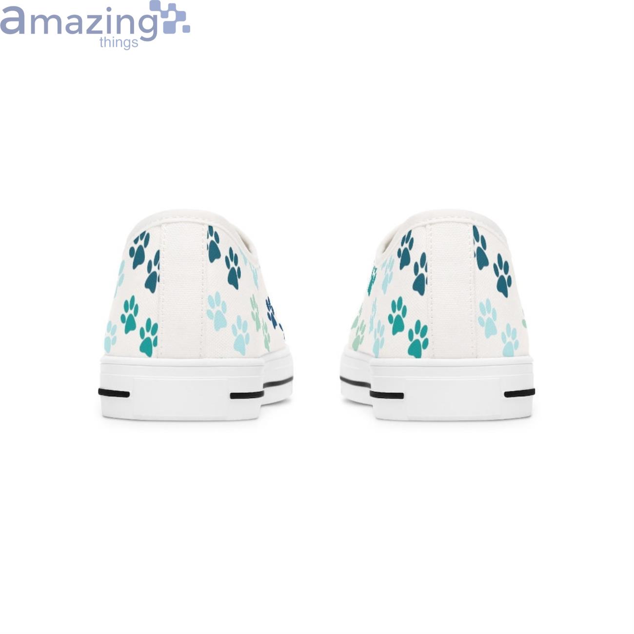Shoes For Women Paw Print Shoes Shoes Dog Lover Low Top Shoes image Shoes For Women Paw Print Shoes Shoes Dog Lover Low Top Shoes Product Photo 3