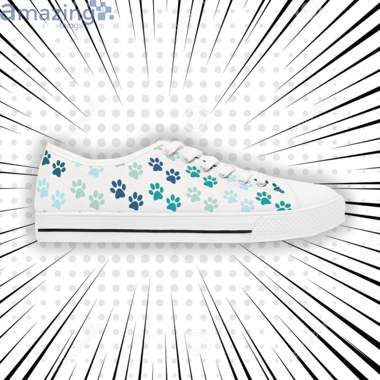 Shoes For Women Paw Print Shoes Shoes Dog Lover Low Top Shoes image Shoes For Women Paw Print Shoes Shoes Dog Lover Low Top Shoes Product Photo 4