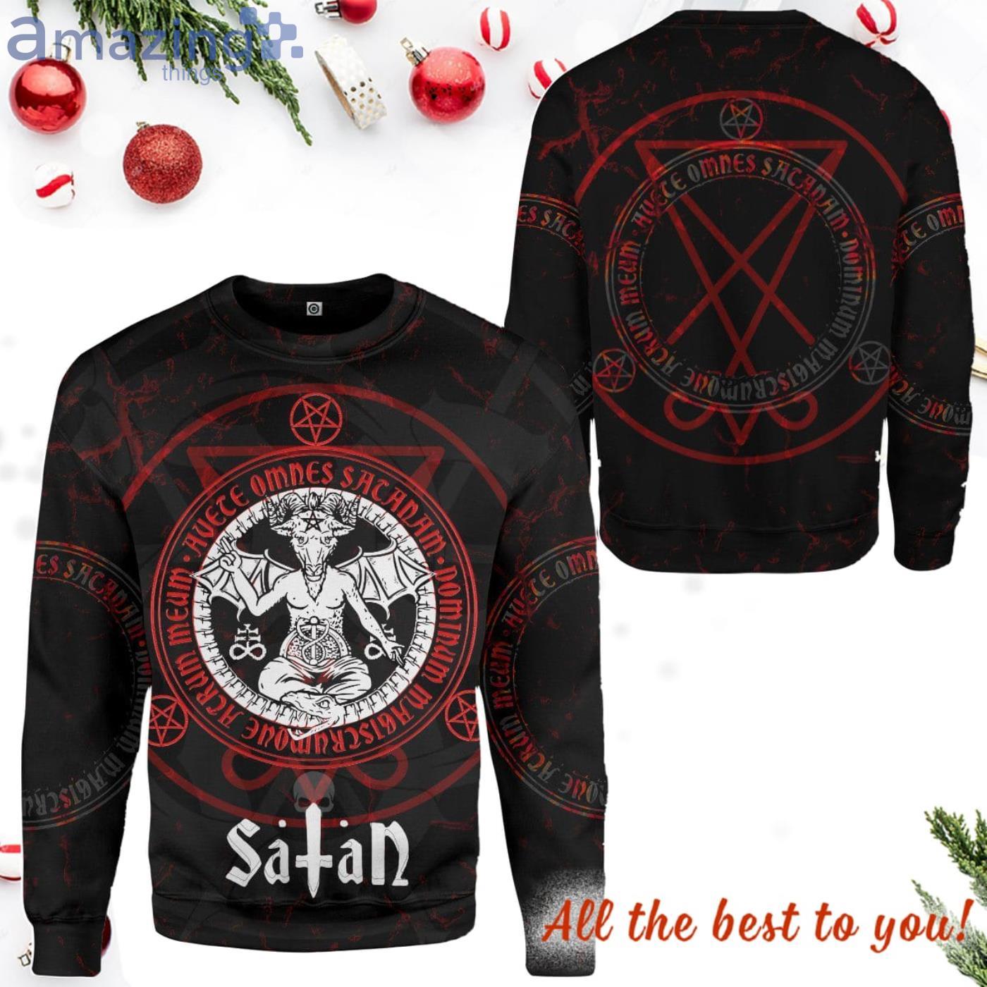 Sigil Of Baphomet All Over Print 3D Sweater image Sigil Of Baphomet All Over Print 3D Sweater Product Photo 2