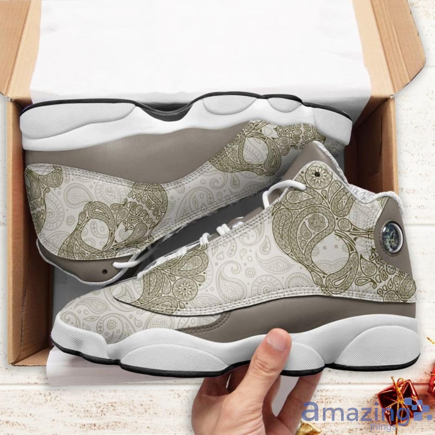 Skull Bandana Air Jordan 13 Sneakers Shoes Product Photo 1
