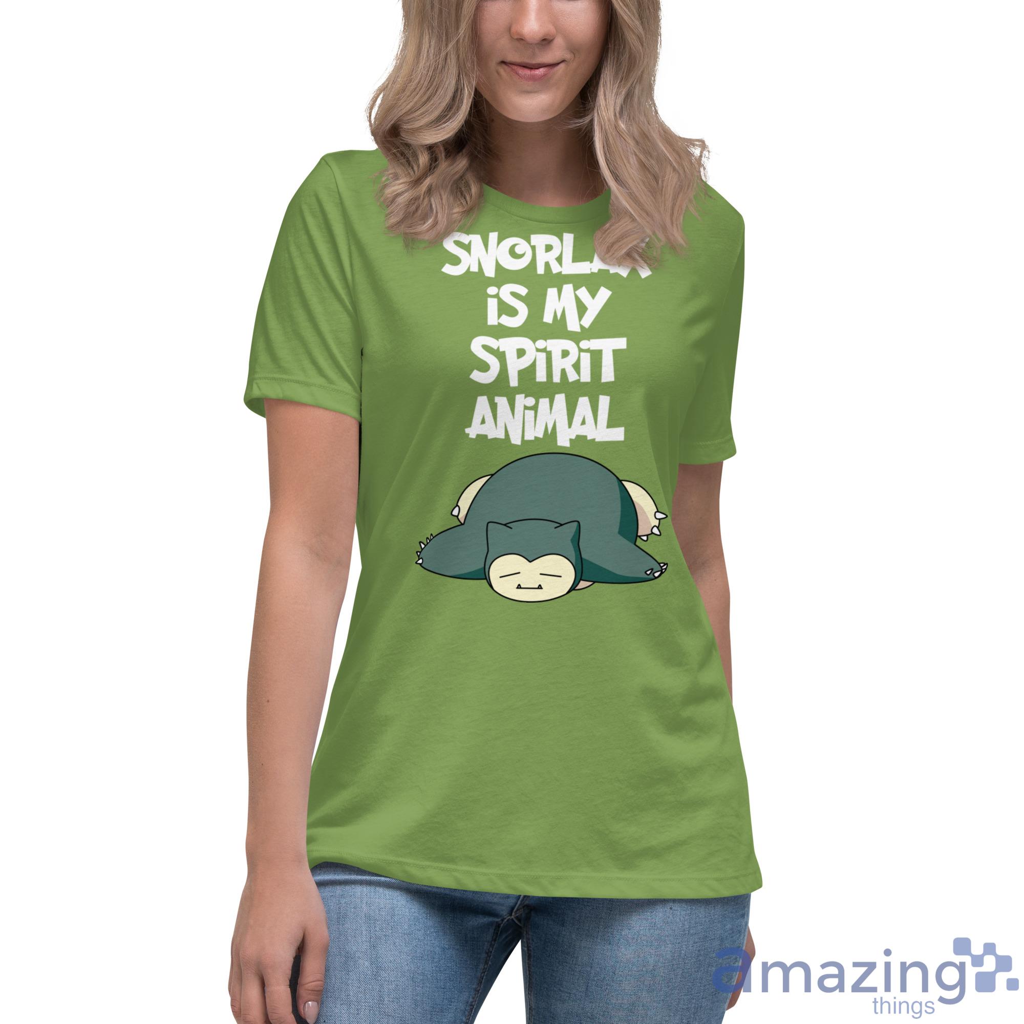 Spirit Animal Snorlax Is My Spirit Animal Shirt image Spirit Animal Snorlax Is My Spirit Animal Shirt - Womens Relaxed Short Sleeve Jersey Tee-1