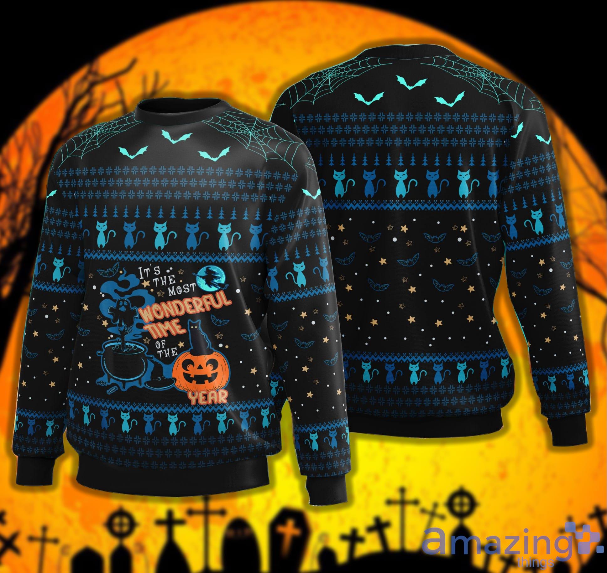 Spooky Season Sweater It's The Most Wonderful Time Of The Year Halloween Sweater image Spooky Season Sweater It's The Most Wonderful Time Of The Year Halloween Sweater