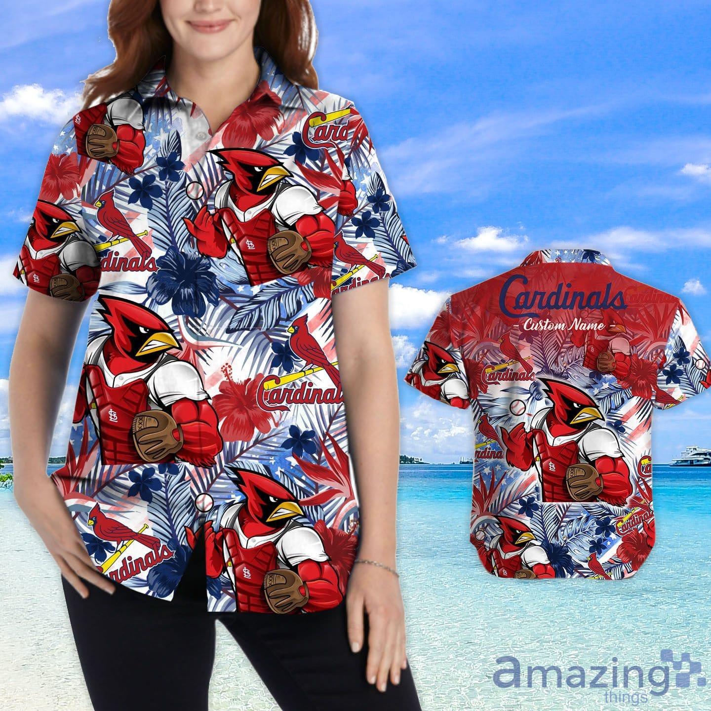 St. Louis Cardinals Hawaiian Shirt Tropical Flower Pattern Summer Beach  Gift - Listentee