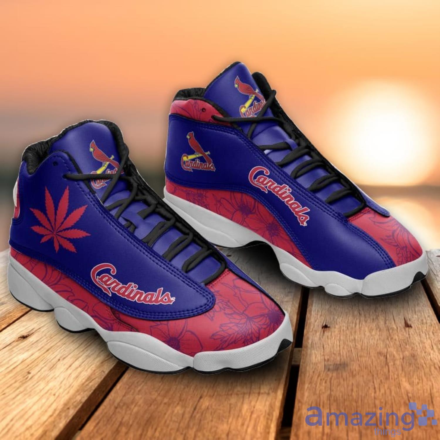 St. Louis Cardinals Weed Air Jordan 13 Shoes For Fans Product Photo 1