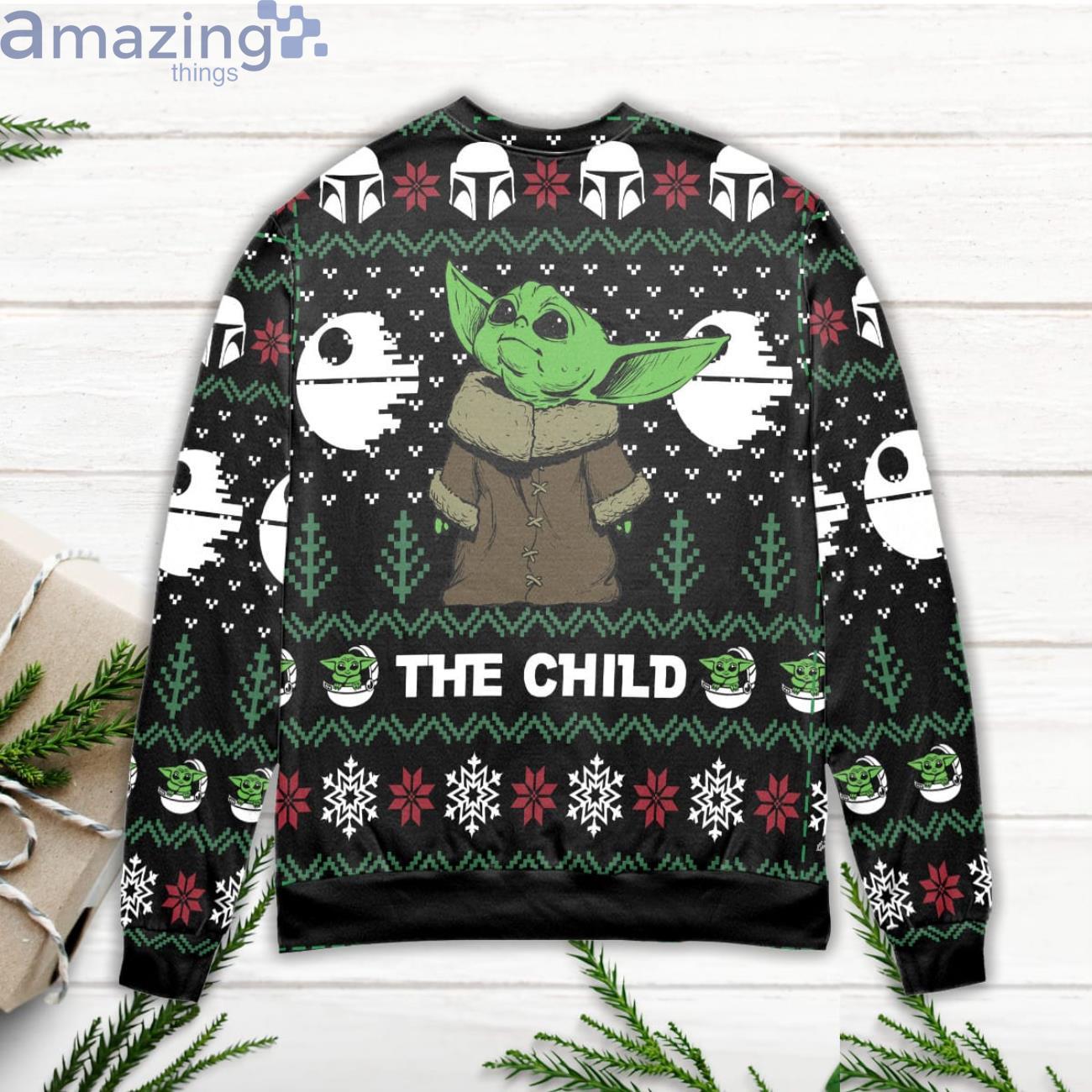 Chicago Cubs Baby Yoda Star Wars American Ugly Christmas Sweater Pattern  Hawaiian Shirt