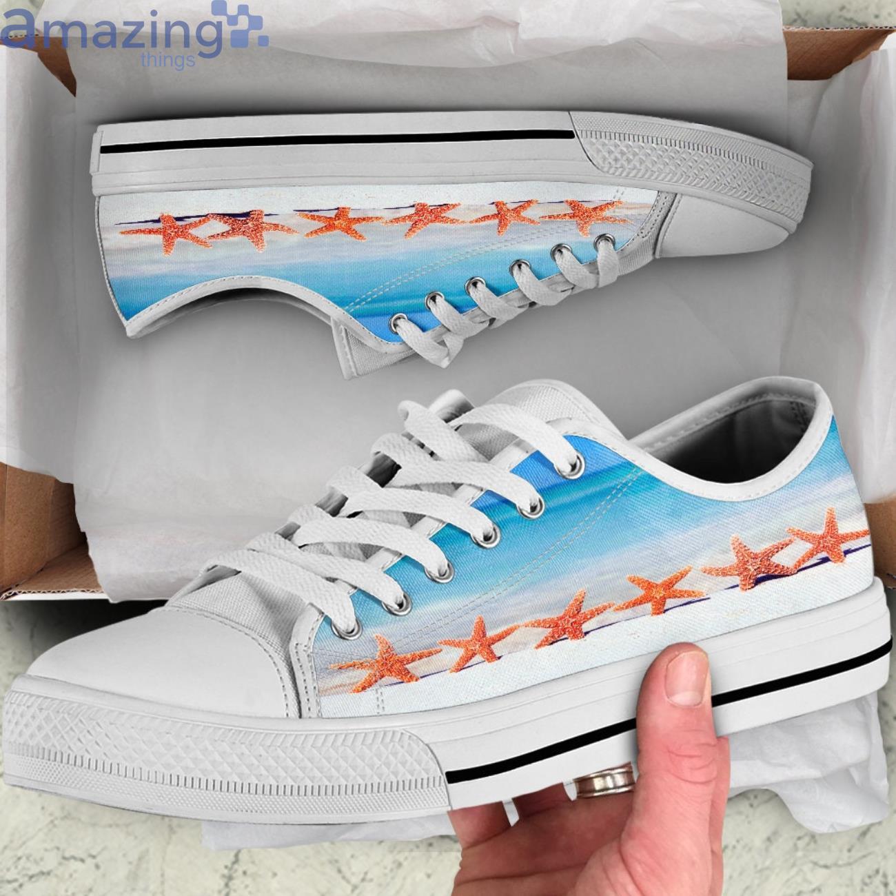 Starfish Beach Vibes Low Top Canvas Shoes Starfish Beach Vibes Shoes For Men And Women Product Photo 1 Starfish Beach Vibes Low Top Canvas Shoes Starfish Beach Vibes Shoes For Men And Women Product Photo 1