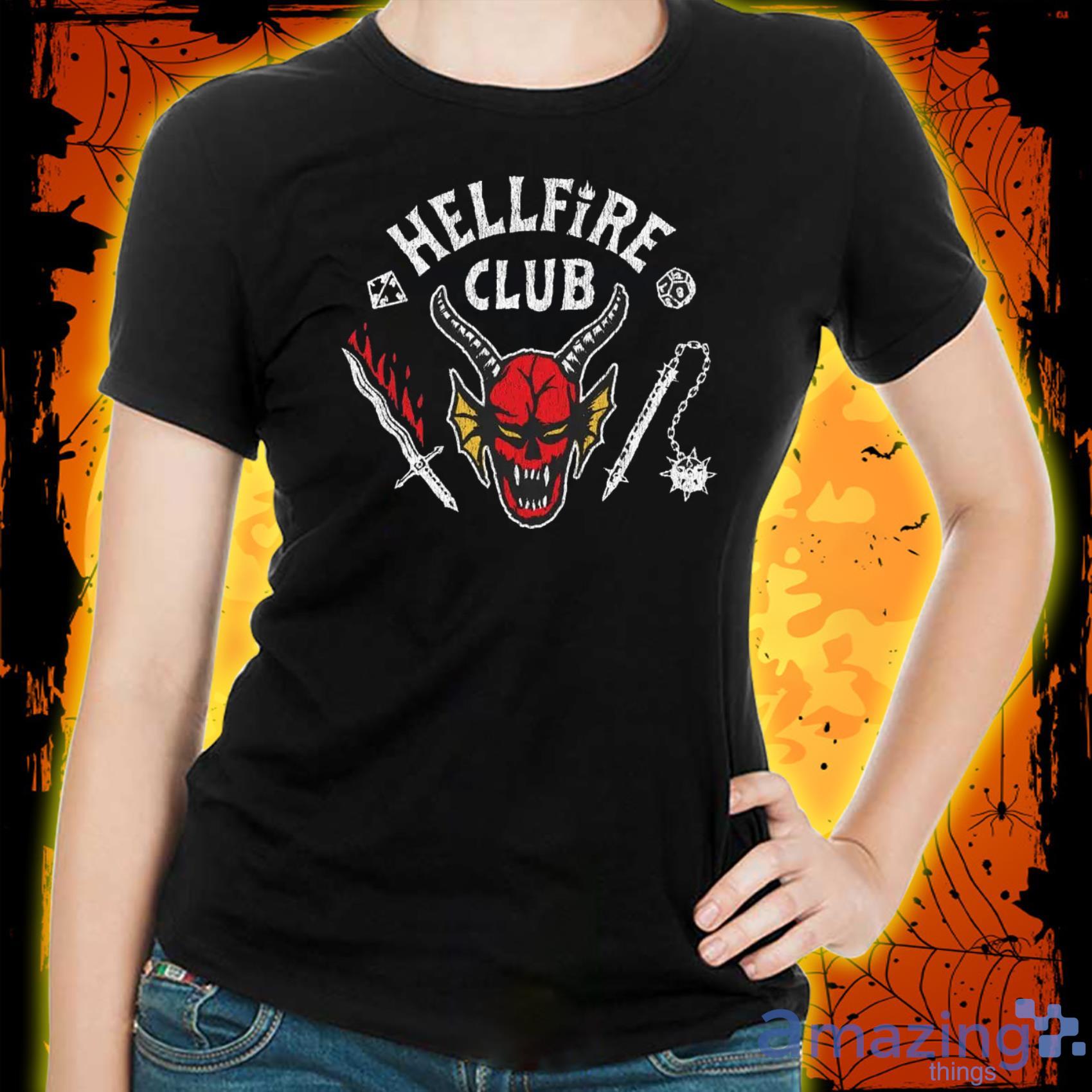 Stranger Things Hellfire Club Vintage Unisex Hot Search Trending T Shirt 2022 image Stranger Things Hellfire Club Vintage Unisex Hot Search Trending T-Shirt 2022 Product Photo 2