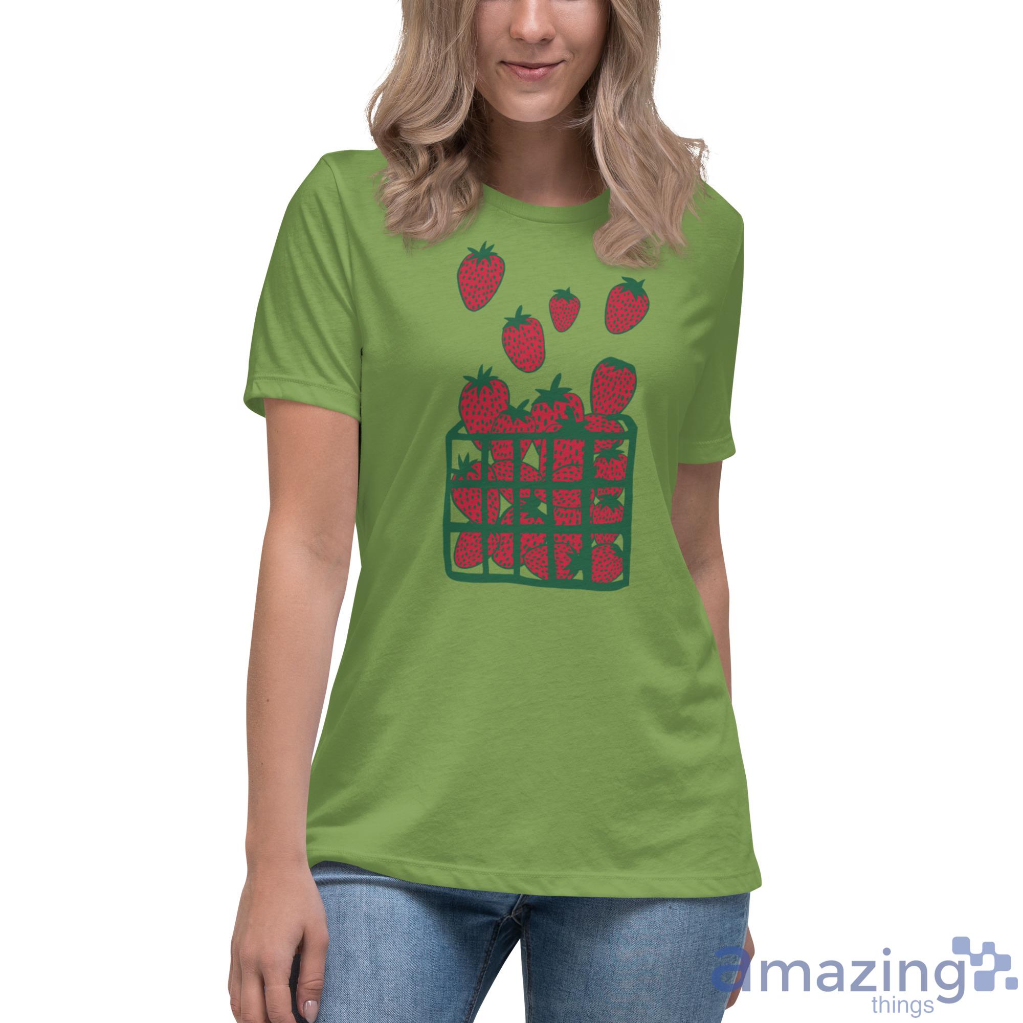 Strawberry T Shirt, Hoodies, Long Sleeve, Tank Top image Strawberry T-Shirt, Hoodies, Long Sleeve, Tank Top - Womens Relaxed Short Sleeve Jersey Tee-1