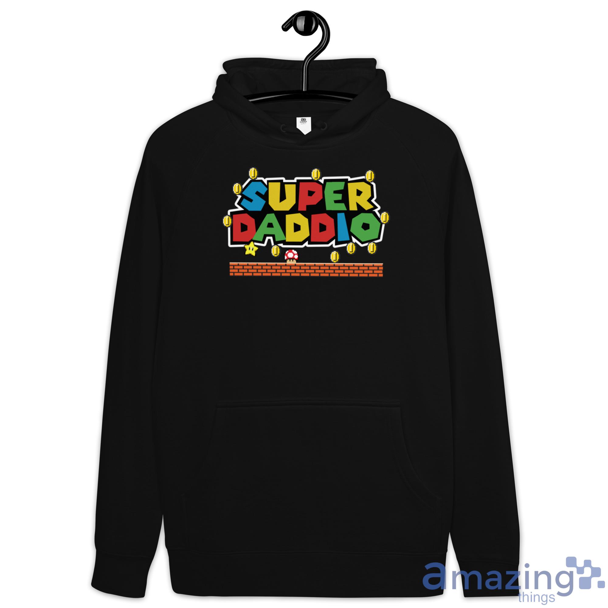 Super Daddio Mario Father's Day Gift Shirt image Super Daddio Mario Fathers Day Gift Shirt - Hoodie