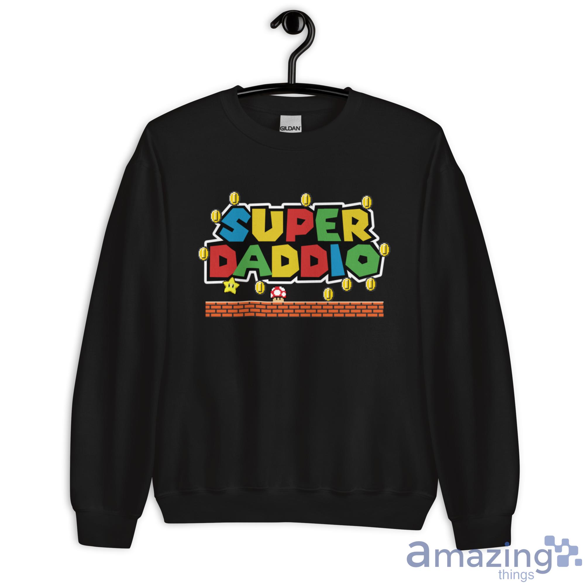 Super Daddio Mario Father's Day Gift Shirt image Super Daddio Mario Fathers Day Gift Shirt - Unisex Heavy Blend Crewneck Sweatshirt