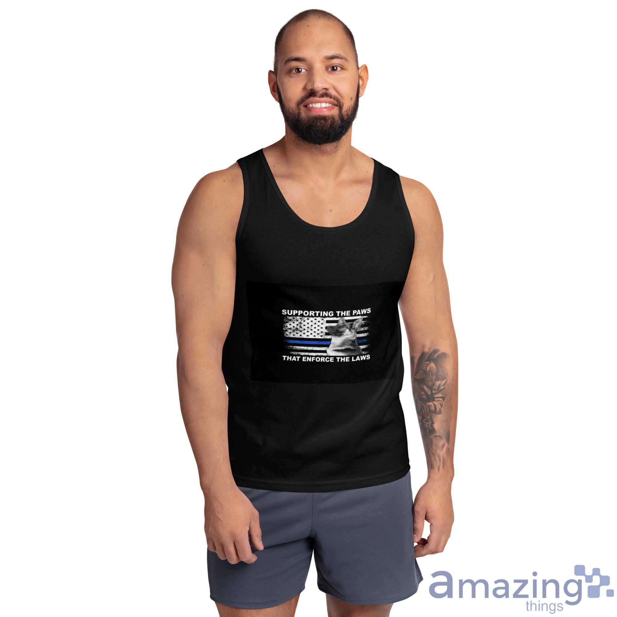 Supporting The Paws That Enforce The Law Face Mask Shirt image Supporting The Paws That Enforce The Law Face Mask Shirt - Ultra Cotton Tank Top