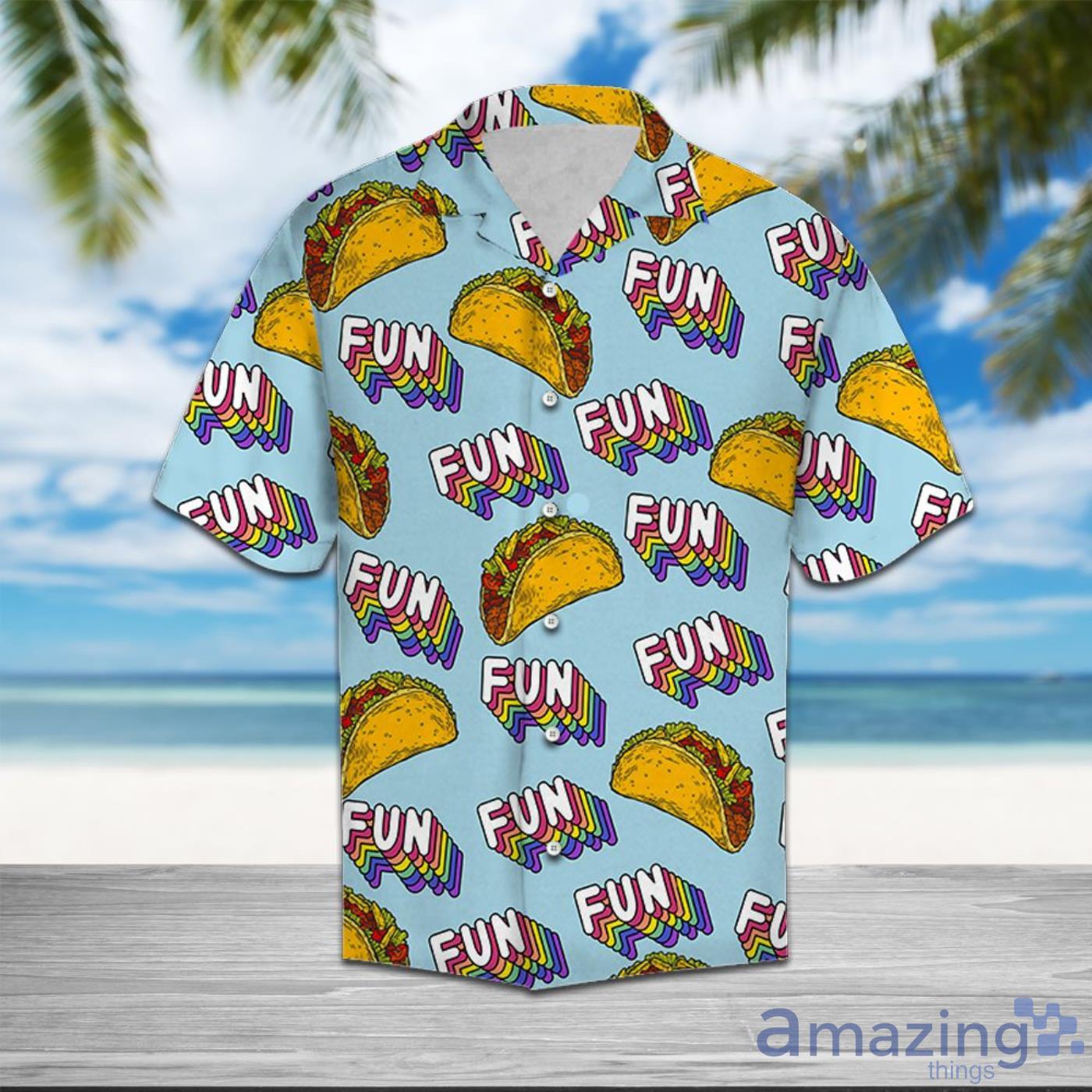 Tacos Taco Bell Fun Summer Hawaiian Shirt Product Photo 1