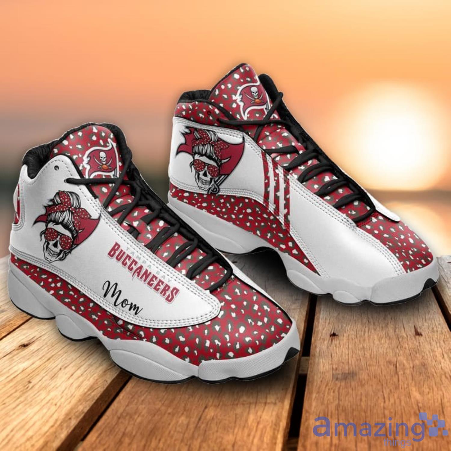 Tampa Bay Buccaneers Leopard Pattern Air Jordan 13 Shoes For Fans Product Photo 1