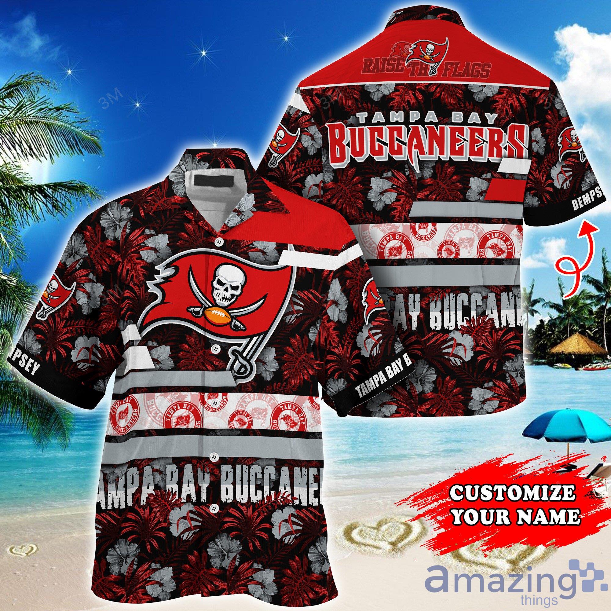 Tampa Bay Buccaneers NFL Personalized Tropical Habicus Pattern Short Sleeves Hawaiian Shirt Product Photo 1 Tampa Bay Buccaneers NFL Personalized Tropical Habicus Pattern Short Sleeves Hawaiian Shirt Product Photo 1