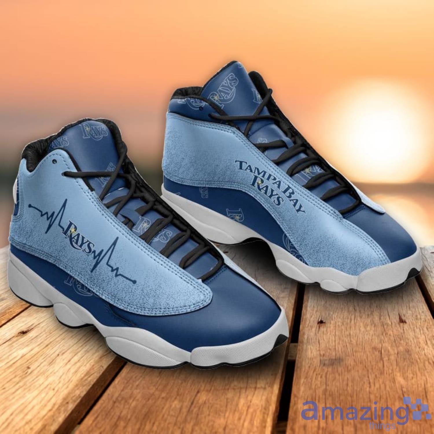 Tampa Bay Rays Heartbeat Air Jordan 13 Shoes For Fans Product Photo 1