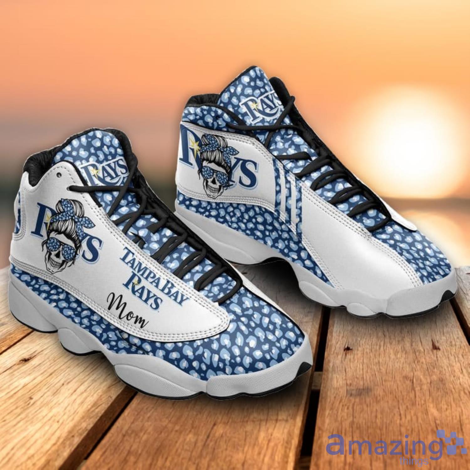 Tampa Bay Rays Leopard Pattern Air Jordan 13 Shoes For Fans Product Photo 1