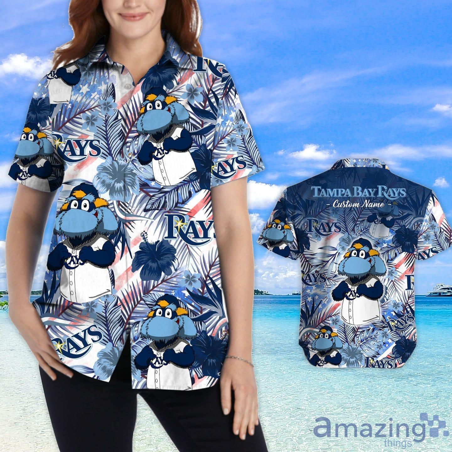 Tampa Bay Rays Hawaiian Shirt Button Up Tropical Aloha Best