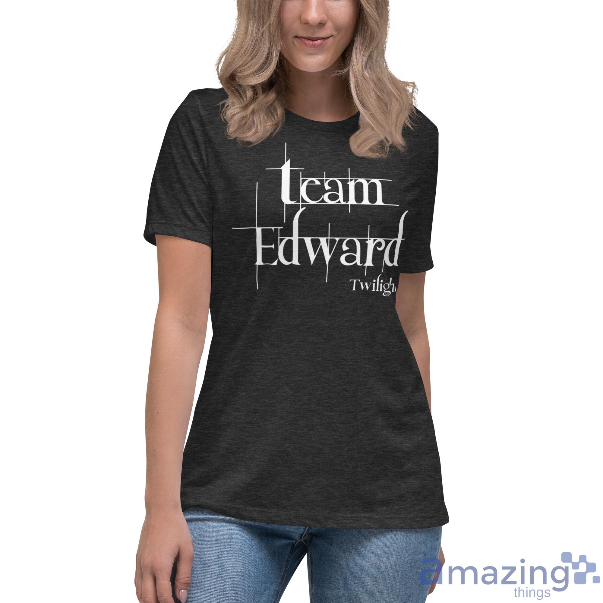 Team Edward Shirt Team Edward Twilight Shirt image Team Edward Shirt Team Edward Twilight Shirt - Womens Relaxed Short Sleeve Jersey Tee