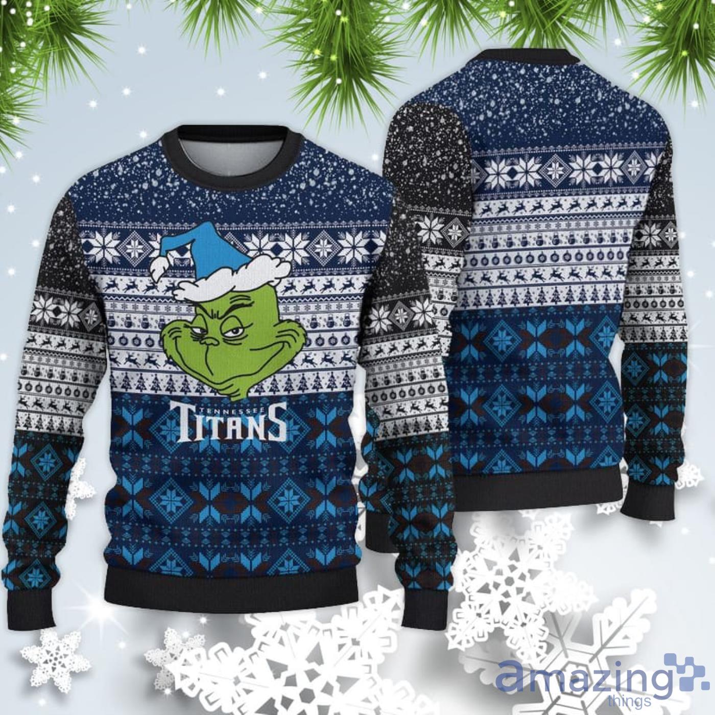Tennessee Titans Christmas Grinch Sweater For Fans Product Photo 1