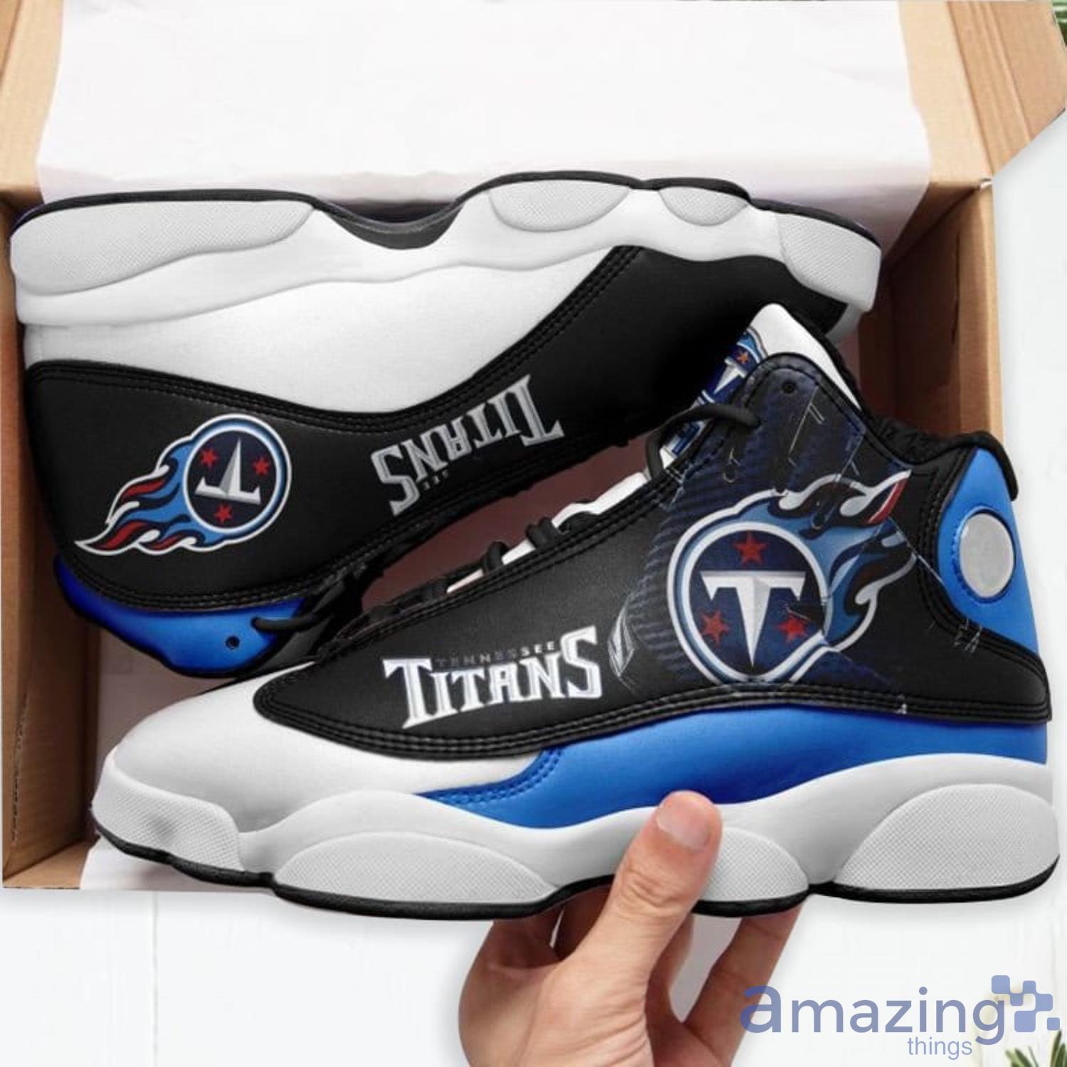 Tennessee Titans AJ13 Sneakers Nfl Football AOP Air Jordan 13