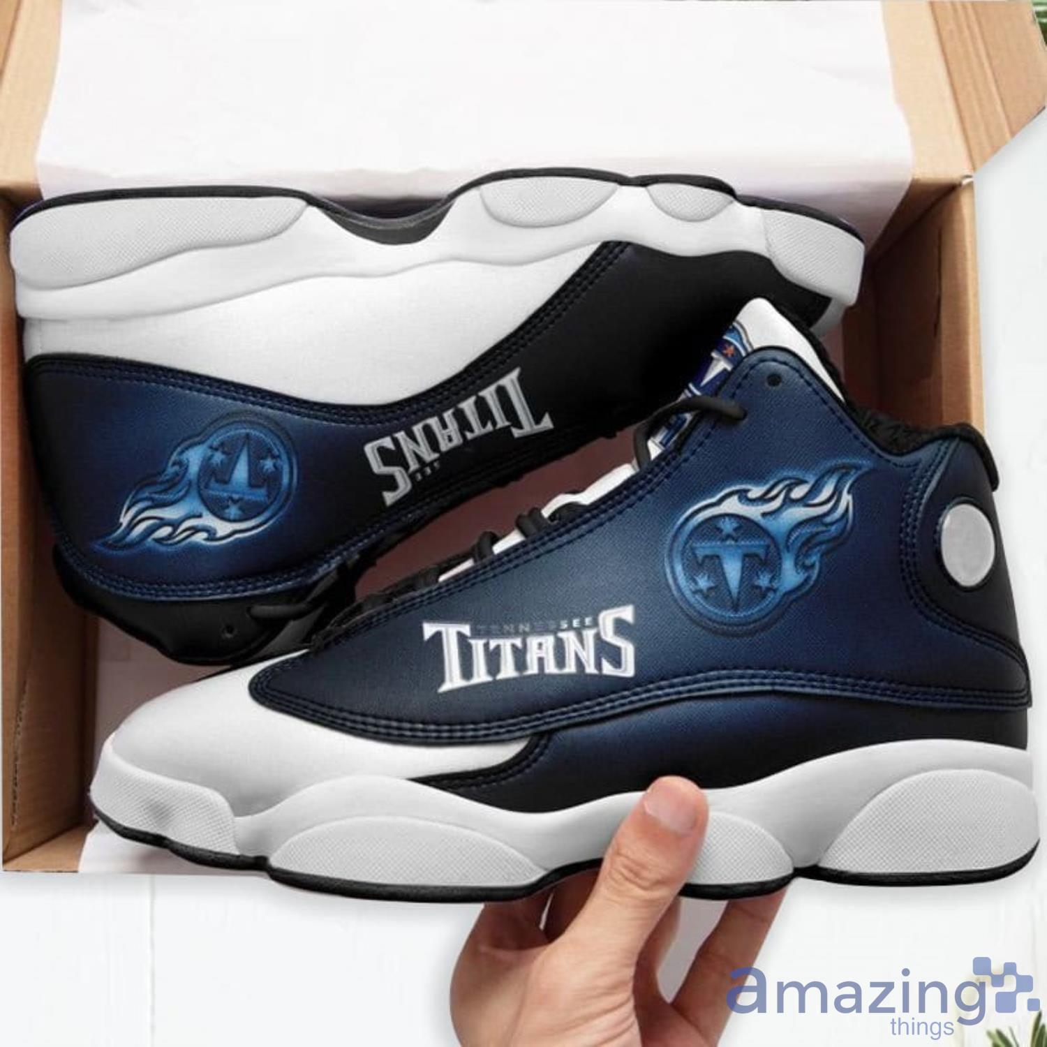 Tennessee Titans Fire Ball Air Jordan 13 Sneakers For Men Women Running Shoes Product Photo 1