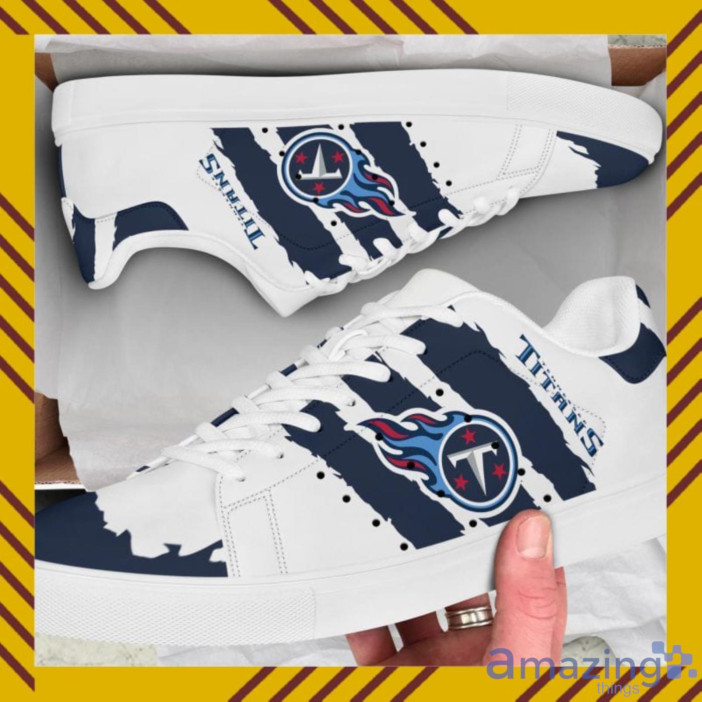Tennessee Titans NFL Black And White Skate Shoes Product Photo 1 Tennessee Titans NFL Black And White Skate Shoes Product Photo 1
