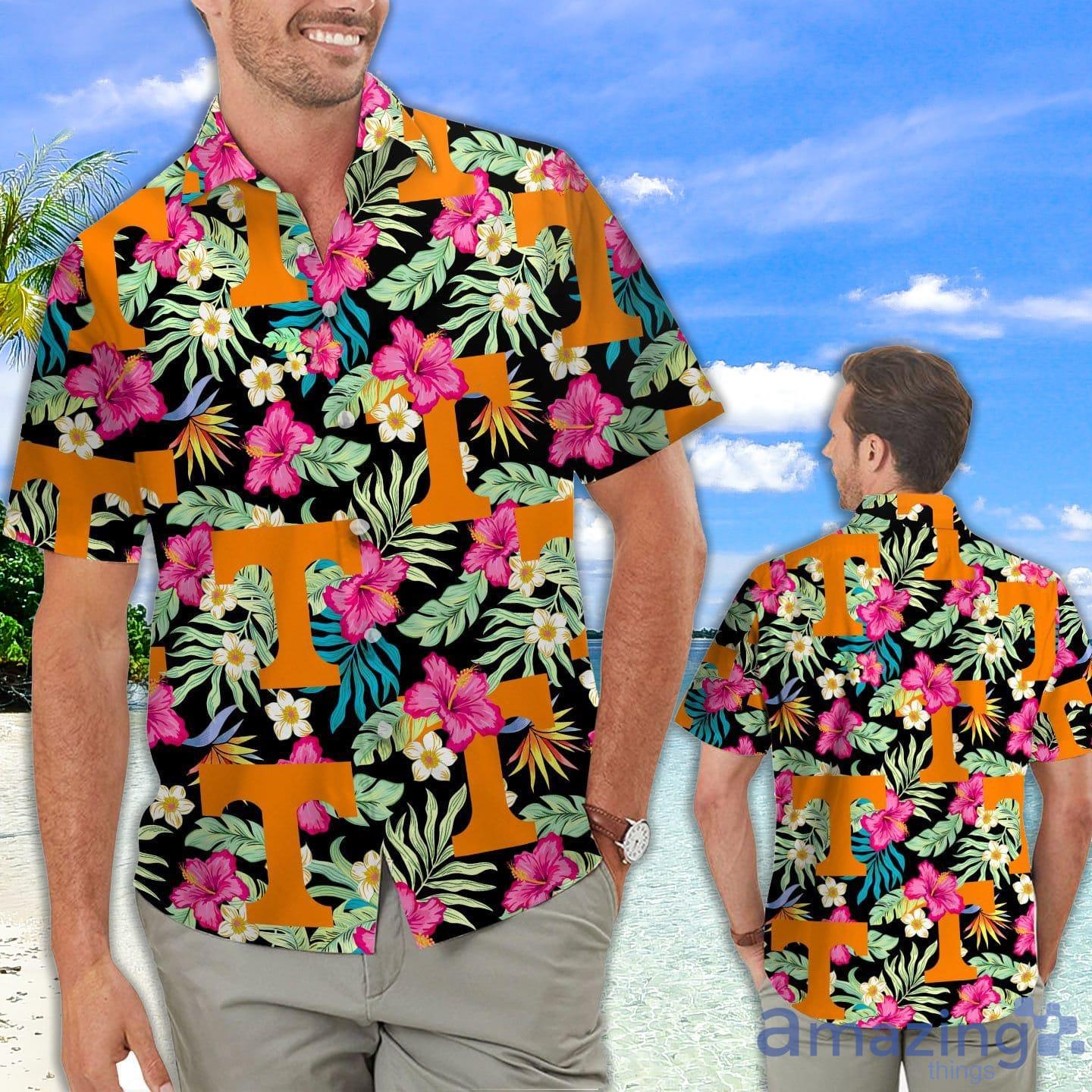 Tennessee Volunteers Hibiscus Hawaiian Shirt For Fans Product Photo 1