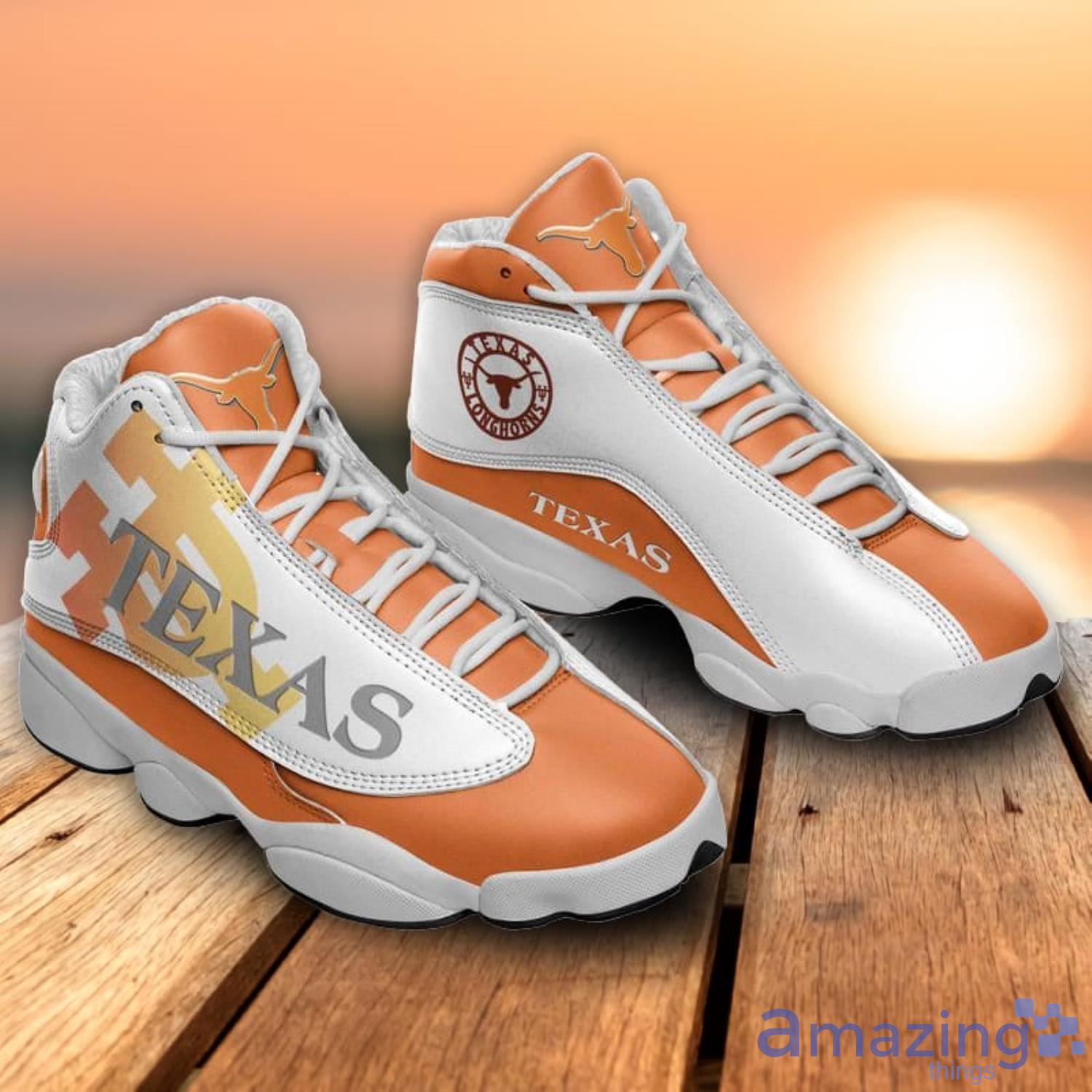 Texas Longhorns Air Jordan 13 Sneakers Product Photo 1