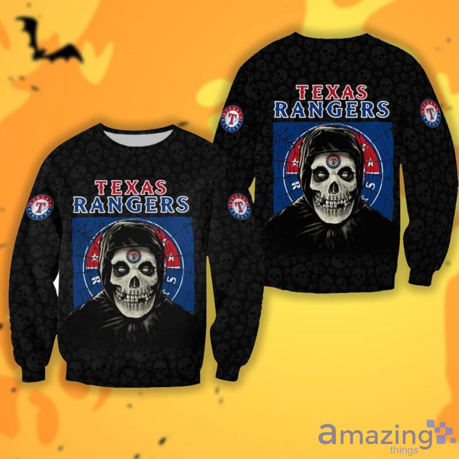 Texas Rangers Halloween Misfit 3D All Over Printed Shirts