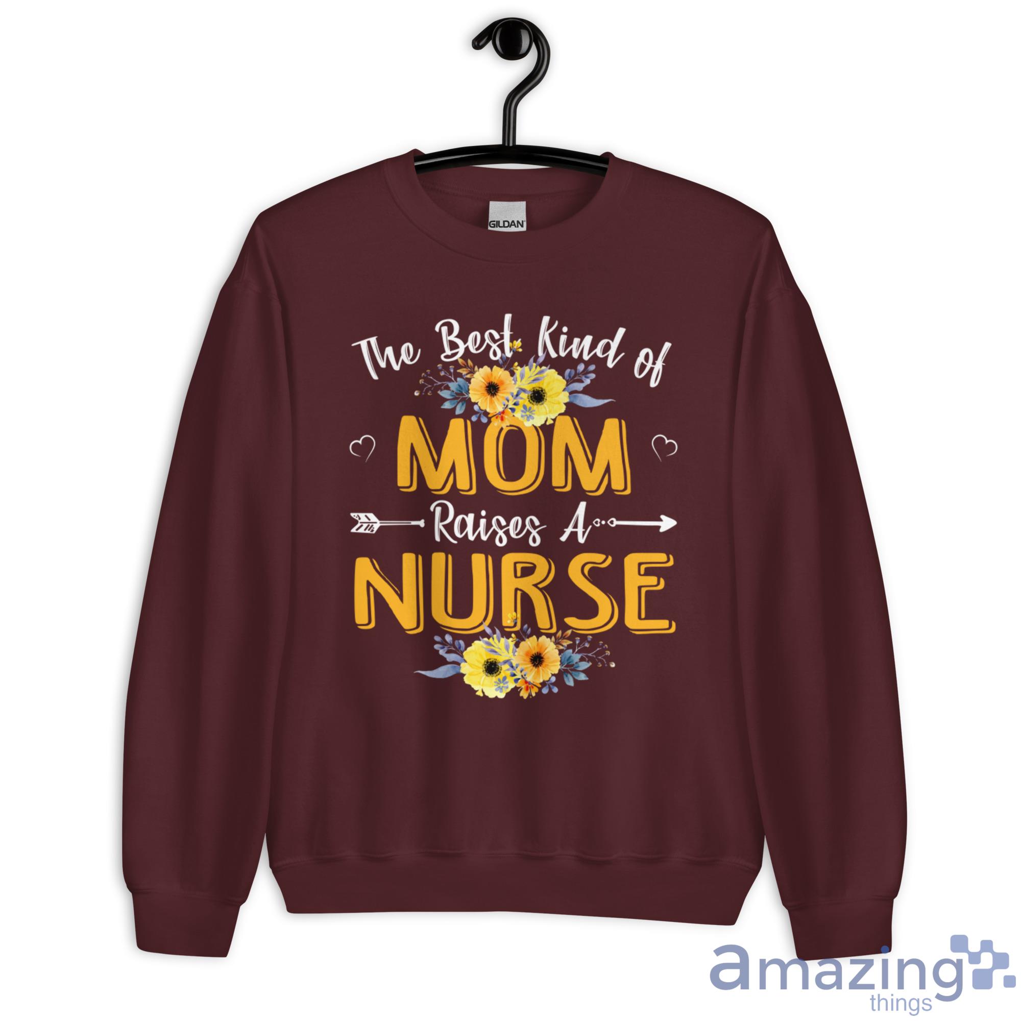 The Best Kind Of Mom Raises A Nurse Sunflower Mothers Day Gift Shirt image The Best Kind Of Mom Raises A Nurse Sunflower Mothers Day Gift Shirt - Unisex Heavy Blend Crewneck Sweatshirt-1