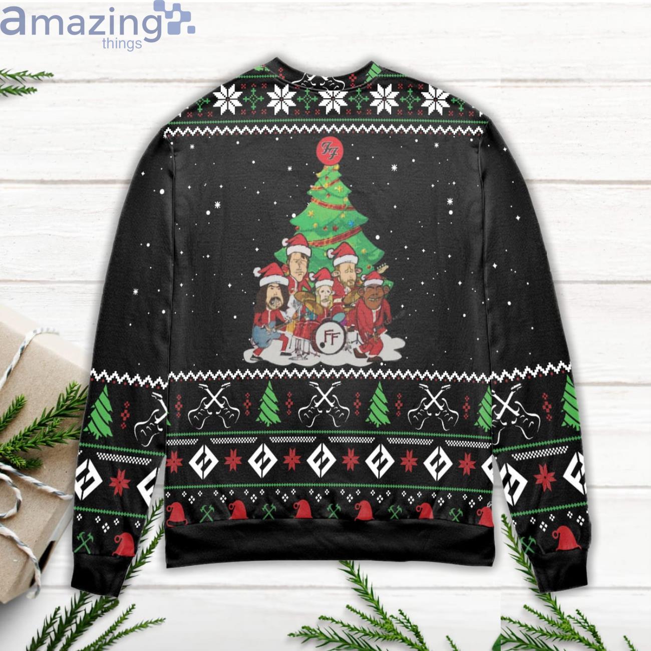The Foo Fighters Band Music Chibi Ugly Christmas Sweater