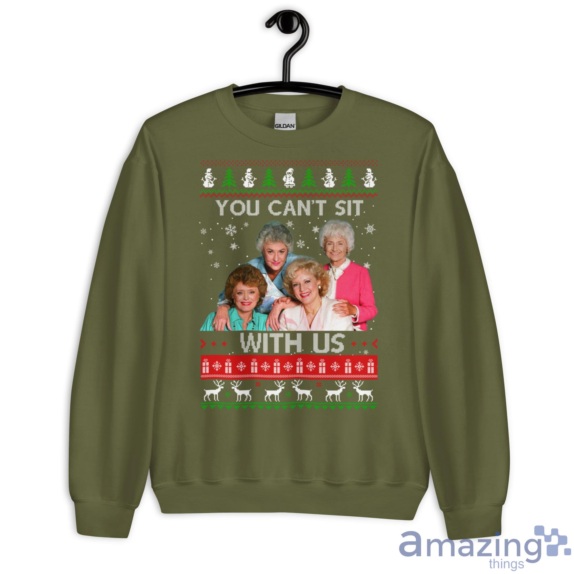 The Golden Girls You Cant Sit With Us Christmas Sweater image The Golden Girls You Cant Sit With Us Christmas Sweater - G180 Unisex Heavy Blend Crewneck Sweatshirt-3
