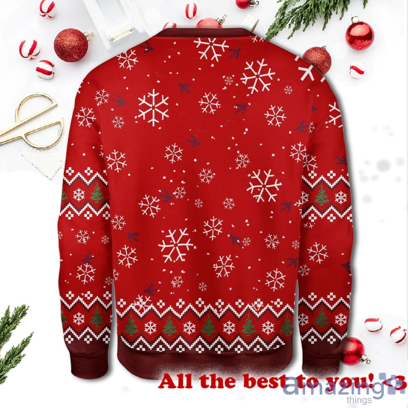 The Gremlins Is Coming Chirstmas Pattern All Over Print 3D Ugly Sweater image The Gremlins Is Coming Chirstmas Pattern All Over Print 3D Ugly Sweater Product Photo 2