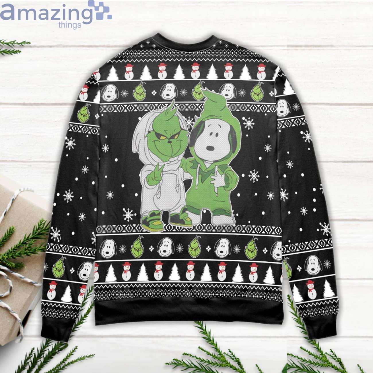 Arizona Cardinals Grinch & Scooby Doo Christmas Ugly Sweater - Growkoc