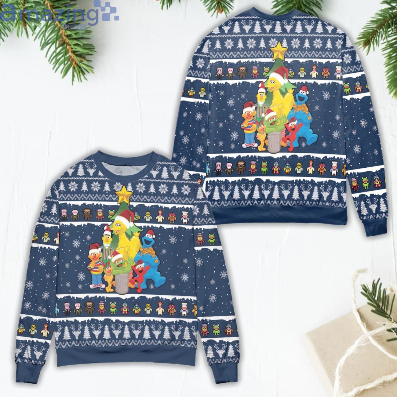 The Muppet Show Cartoon Version Ugly Christmas Sweater Product Photo 1 The Muppet Show Cartoon Version Ugly Christmas Sweater Product Photo 1