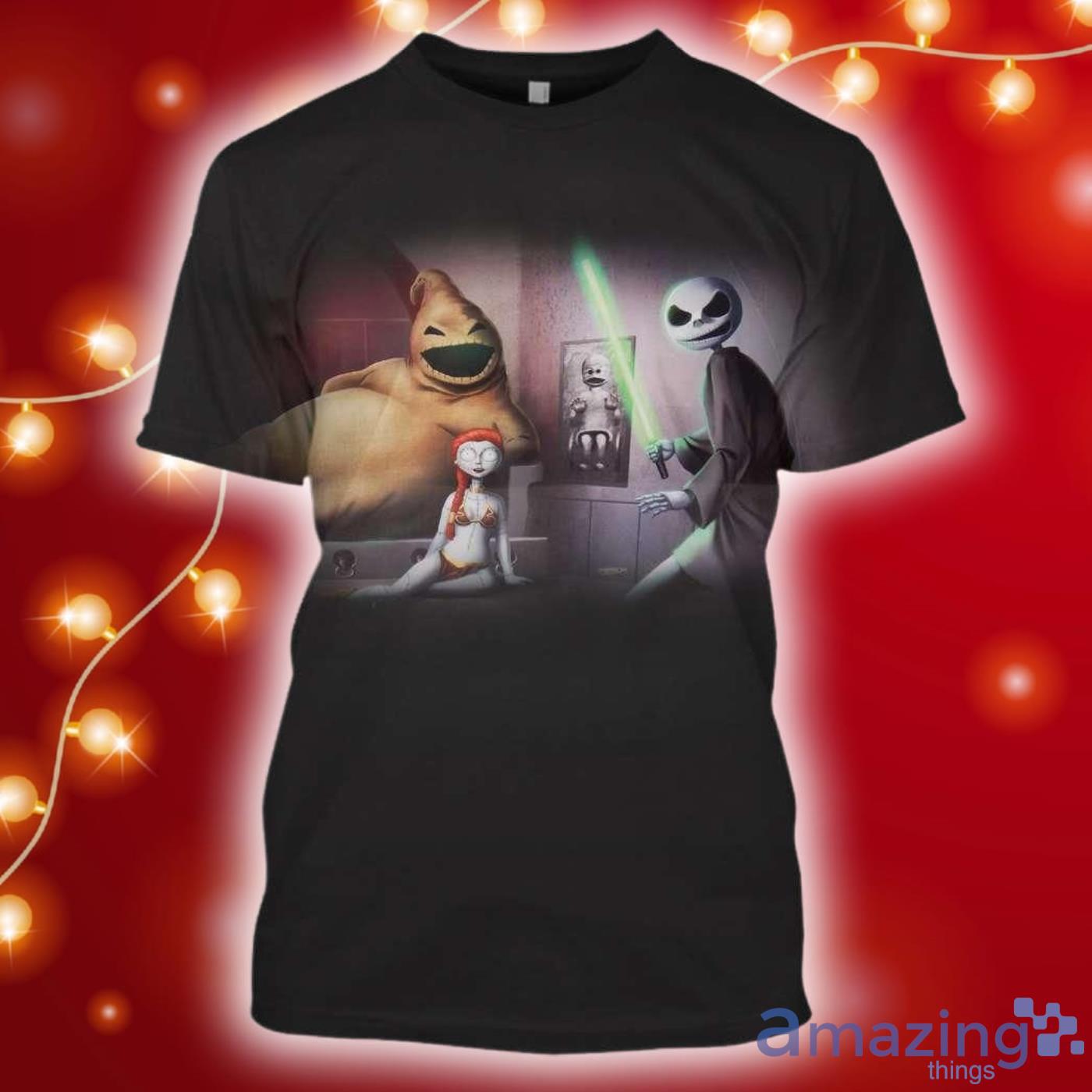 The Nightmare Before Christmas Star Wars All Over Print 3D Shirt Product Photo 1