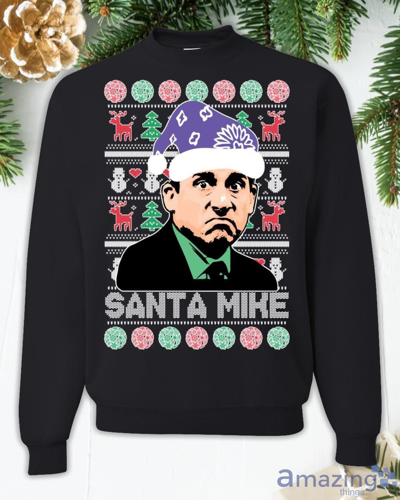 The Office Santa Mike Christmas Sweatshirt Product Photo 1