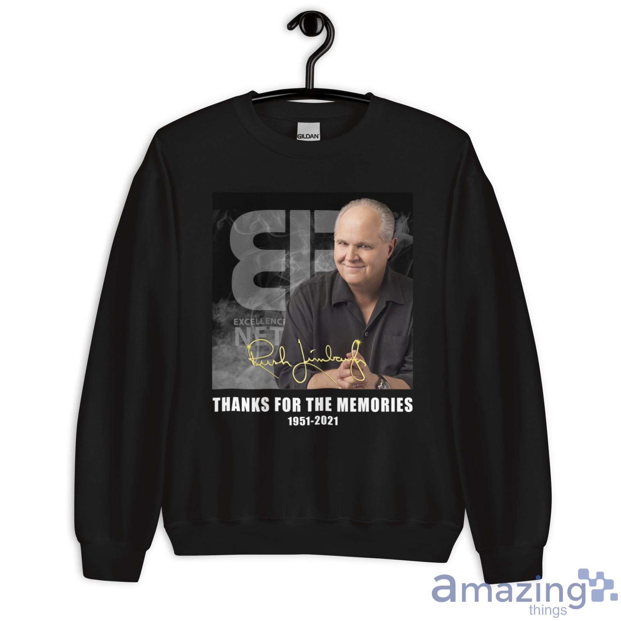 The Rush Limbaugh Show, Thanks For The Memories 1951 2021 Shirt image The Rush Limbaugh Show, Thanks For The Memories 1951 2021 Shirt - Unisex Heavy Blend Crewneck Sweatshirt