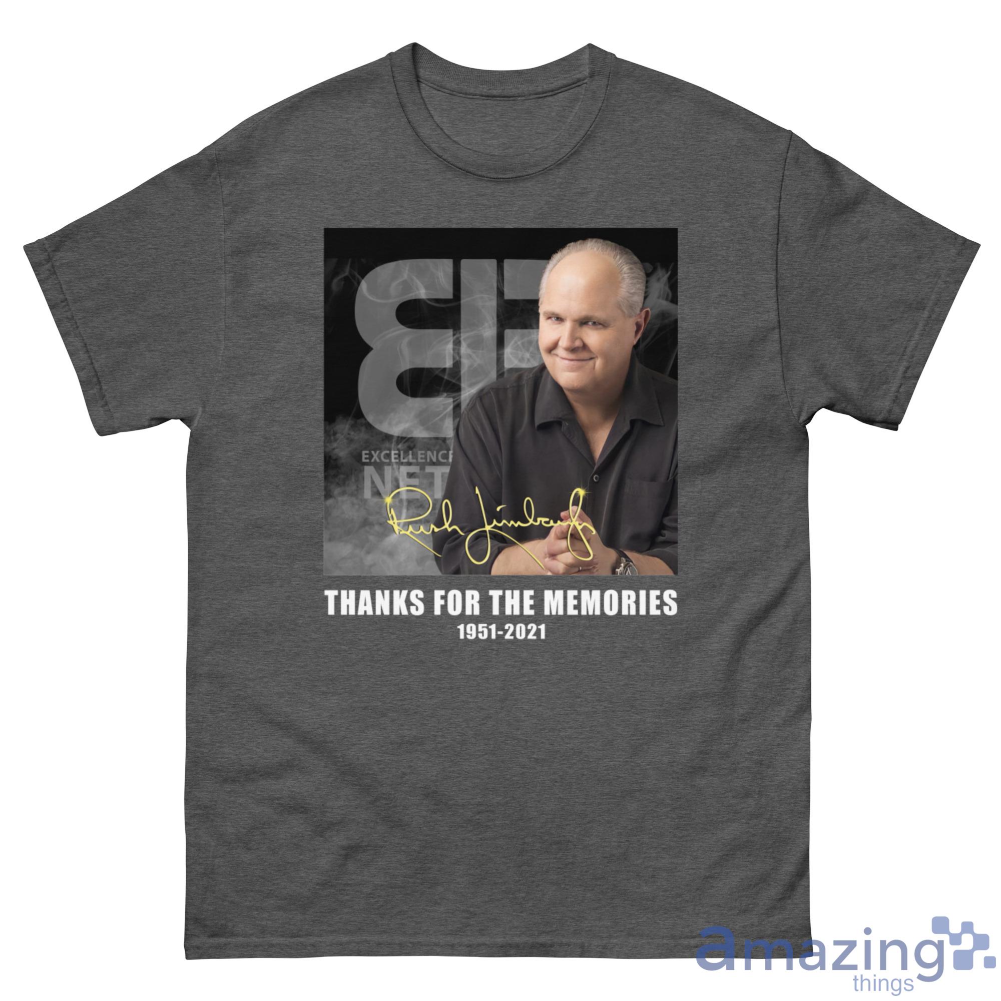 The Rush Limbaugh Show, Thanks For The Memories 1951 2021 Shirt - G500 Men’s Classic Tee-1 The Rush Limbaugh Show, Thanks For The Memories 1951 2021 Shirt - G500 Men’s Classic Tee-1