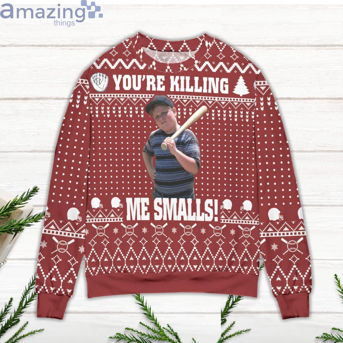 The Sandlot You're Killing Me Smalls Red Ugly Christmas Sweater