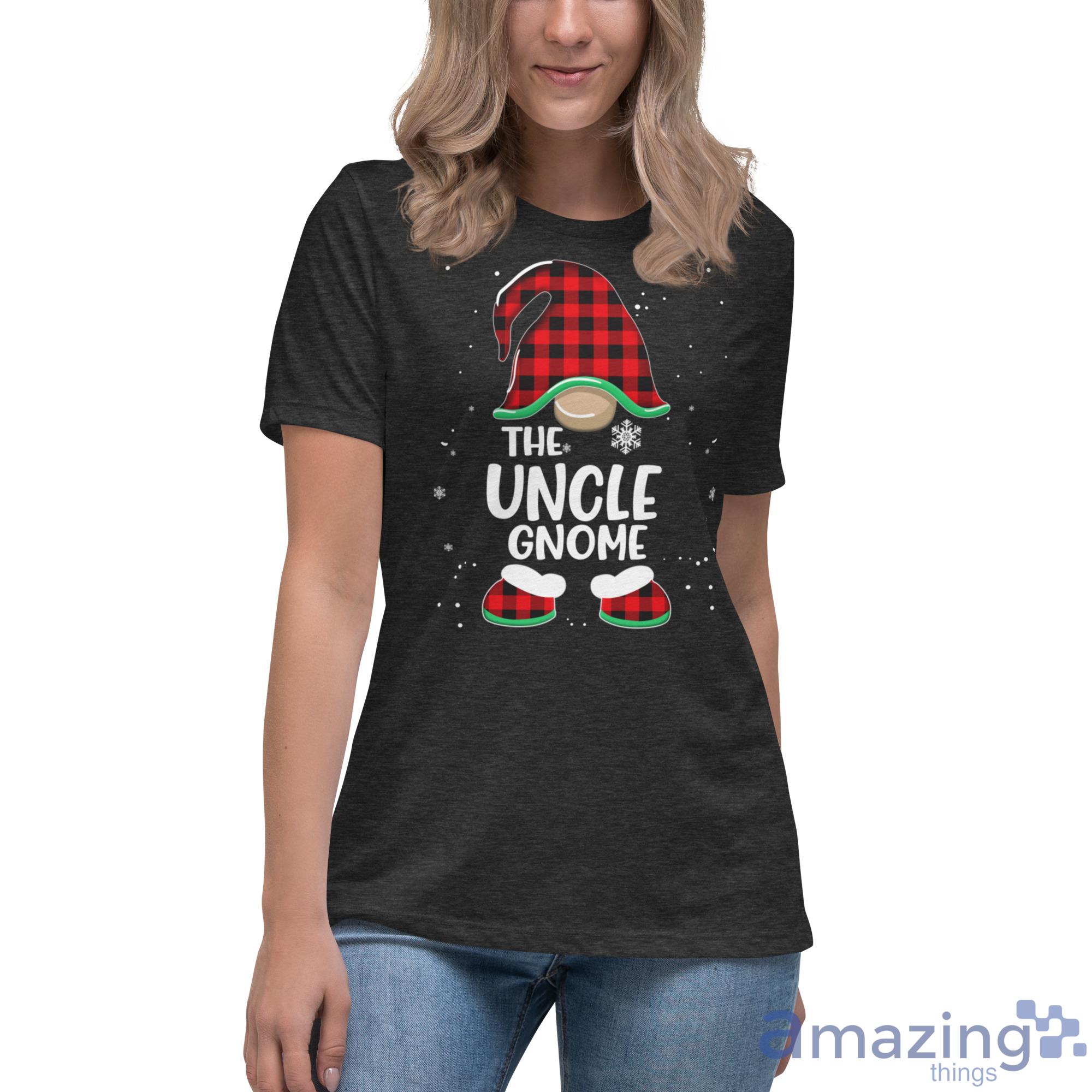 The Uncle Gnome Christmas Shirt image The Uncle Gnome Christmas Shirt - Womens Relaxed Short Sleeve Jersey Tee