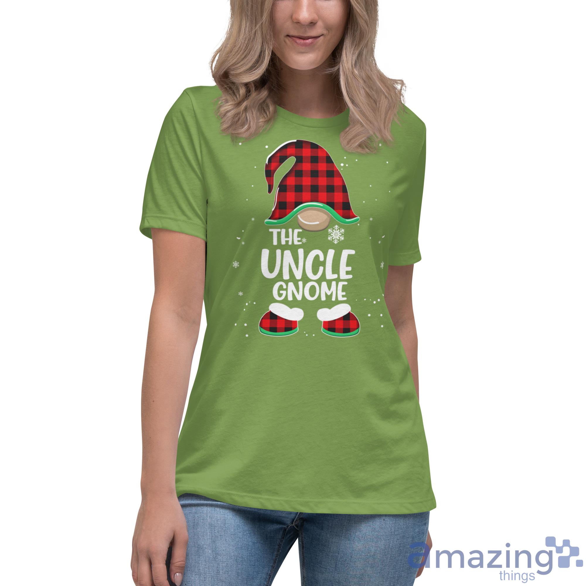 The Uncle Gnome Christmas Shirt image The Uncle Gnome Christmas Shirt - Womens Relaxed Short Sleeve Jersey Tee-1